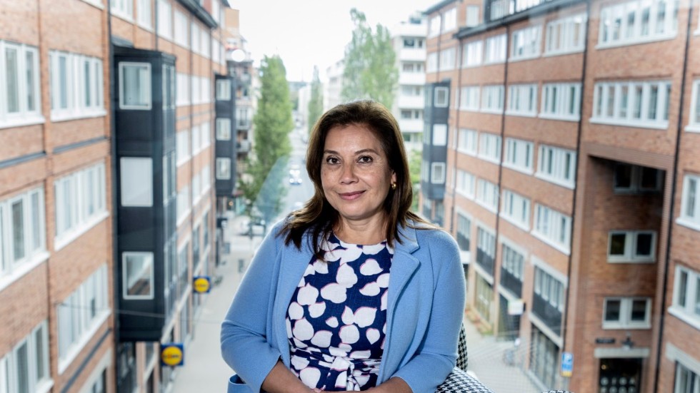 Marianne Menjivar, International Rescue Committees insatschef för Venezuela, på besök i Stockholm.