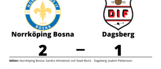 Norrköping Bosna avgjorde före paus mot Dagsberg