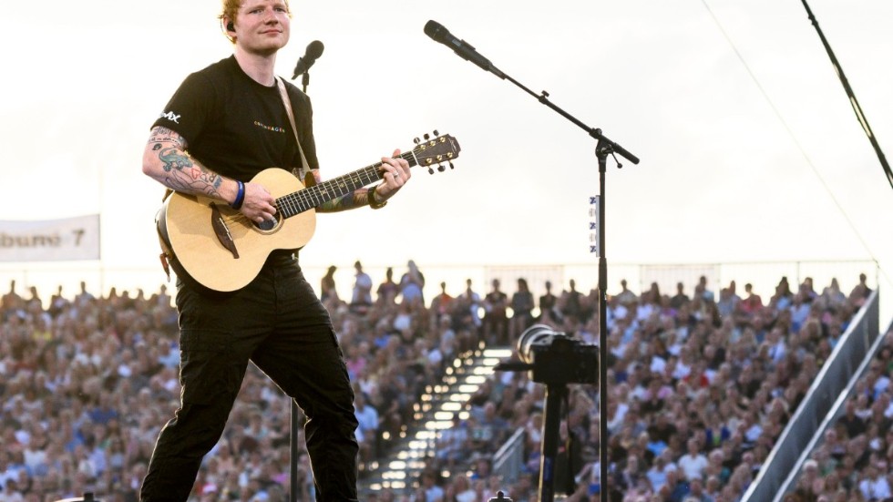 Brittiske Ed Sheeran uppträdde i Köpenhamn i början av augusti, en vecka senare äntrar han Ullevis scen för två konserter. Arkivbild.
