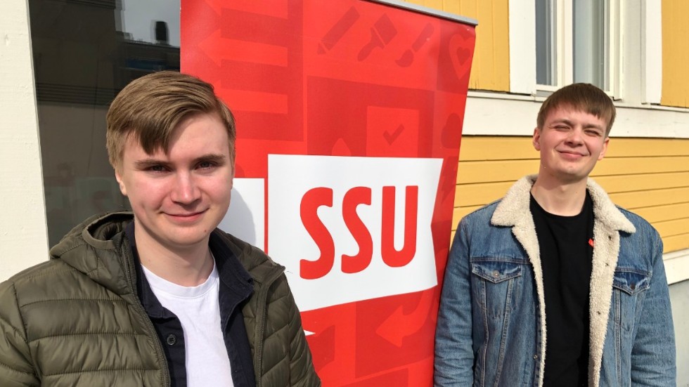 "Det finnt SSU-klubbar i sju av länets fjorton kommuner", berättar SSU-distriktets ordförande Samuel Pettersson och ombudsmannen Oskar Leinonen.