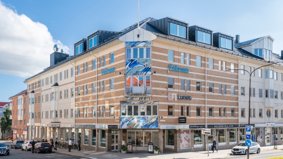 Korsningen Smedjegatan och Stationsgatan i Luleå. 
