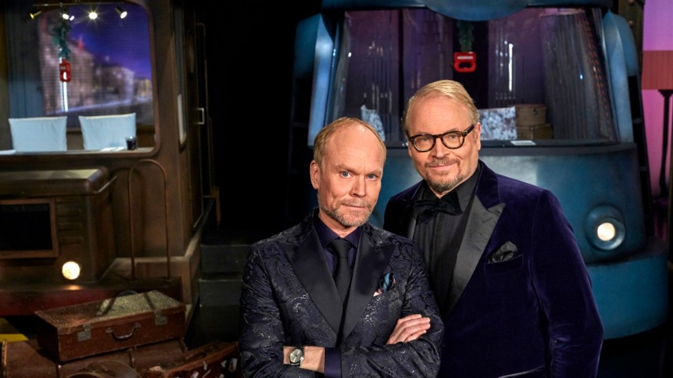 Kristian Luuk och Fredrik Lindström leder "På spåret". Pressbild.