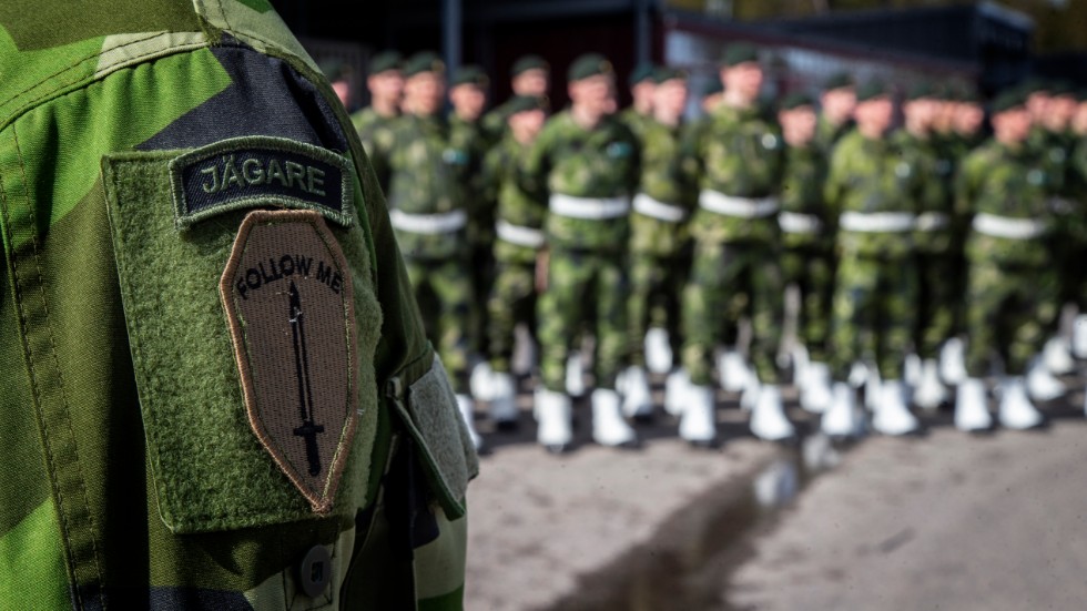 Bataljonchefen Fredrik Andersson tycker att Försvarsmakten och Arvidsjaurs kommun har ett gott och nära samarbete. (Arkivbild)