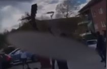 Filmklipp: Här skjuter de i luften i Sävja