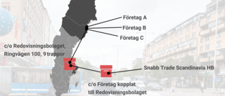 Företagens mystiska brevlåda på Stockholmsadressen – dök upp i granskning om organiserad brottslighet 