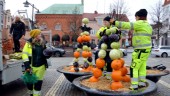 Västervik halloweenpyntas för första gången