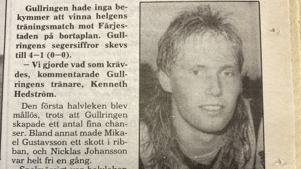 Stefan Davidsson var målfarlig anfallare i Gullringen för 30 år sedan.