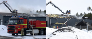 Storbrand i industri i Luleå – allmänheten varnas för giftig rök