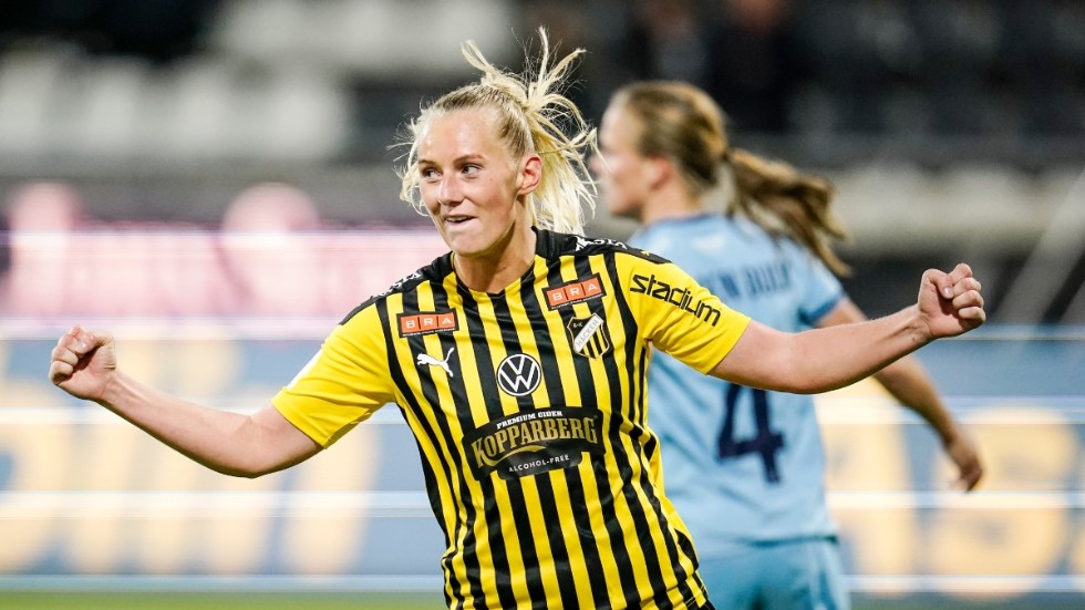 Stina Blackstenius utsågs till årets forward och årets mest värdefulla spelare på Aftonbladets gala. Arkivbild.
