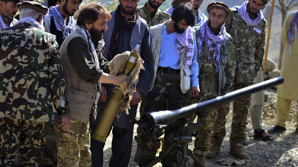 Milismän inom Ahmad Massouds styrkor i Panjshir. Bilden är från slutet av augusti.