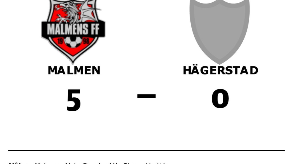 Malmens FF vann mot Hägerstads IF