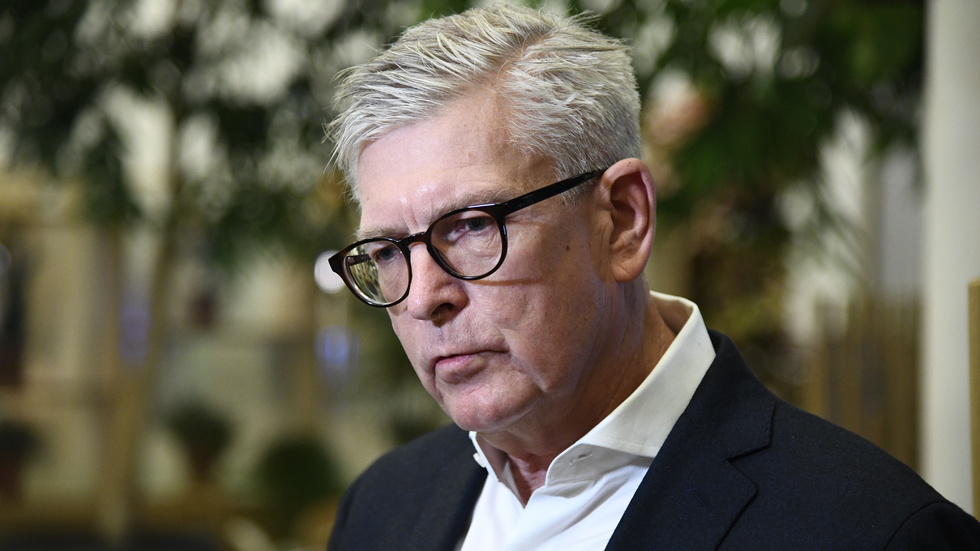 Ericsson, med vd Börje Ekholm, presenterar kvartalsrapport. Arkivbild.