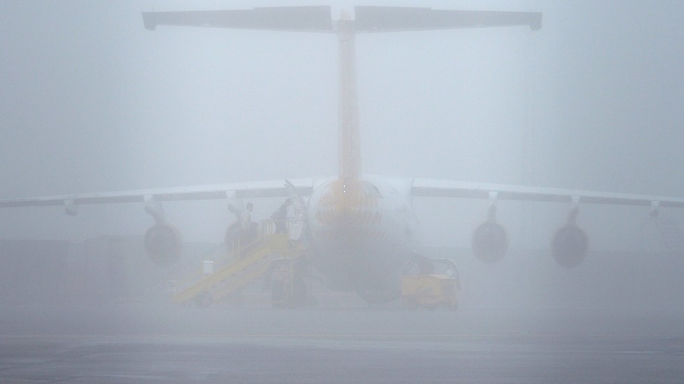 Kraftig dimma under morgonen och förmiddagen leder till förseningar för flygen på Bromma och Arlanda. Arkivbild.
