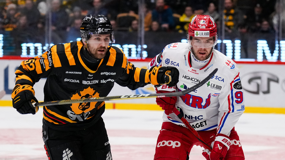 Arvid Lundberg worked hard in the loss to Timrå.