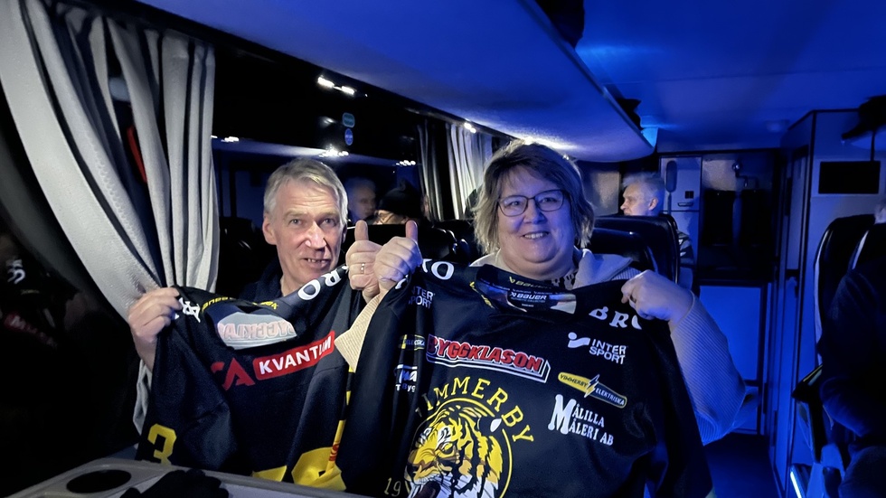 Karin och Roland Pettersson är taggade inför matchen.
