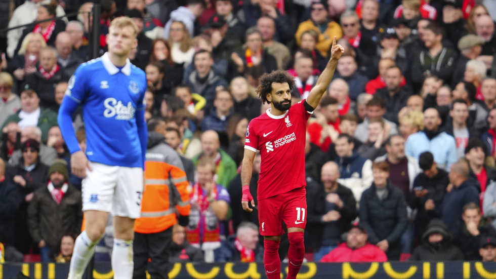 Mohamed Salah frälste Liverpool i derbyt.