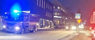 Larm om brand i centrala Luleå