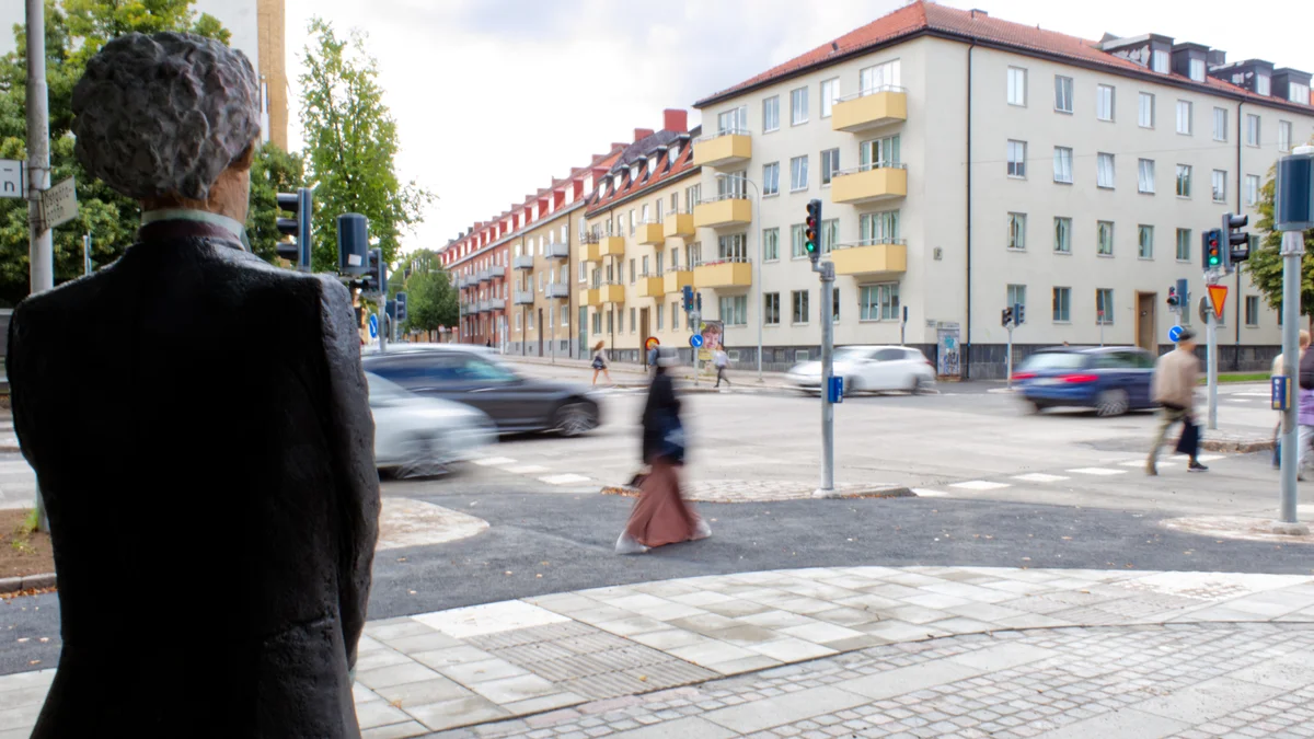 Centrala korsningen har öppnat för trafik