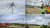Vindkraftverk började brinna på Gotland