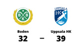 Seger för Uppsala HK med 39-32 mot Boden