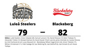 Luleå Steelers föll i jämn match hemma mot Blackeberg