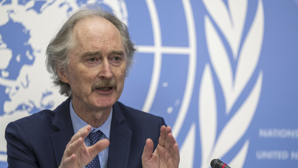 FN:s sändebud för Syrien, Geir Pedersen, varnar för att kriget mellan Israel och Hamas är på väg in i Syrien.