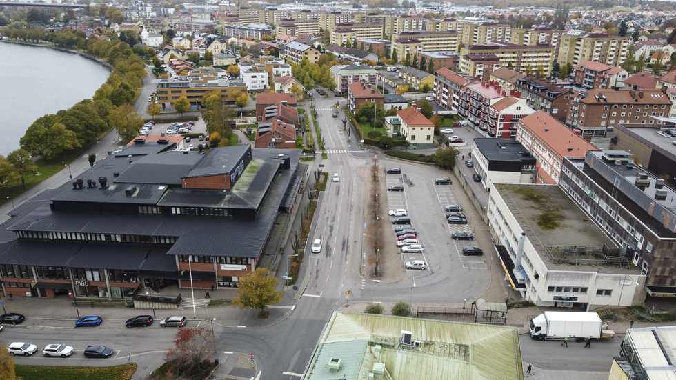 På parkering Bagaren, den gamla busstorget, vill HSB Östergötland bygga cirka 60 bostäder. 