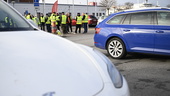 Facket stoppar leveranser till Teslafabrik
