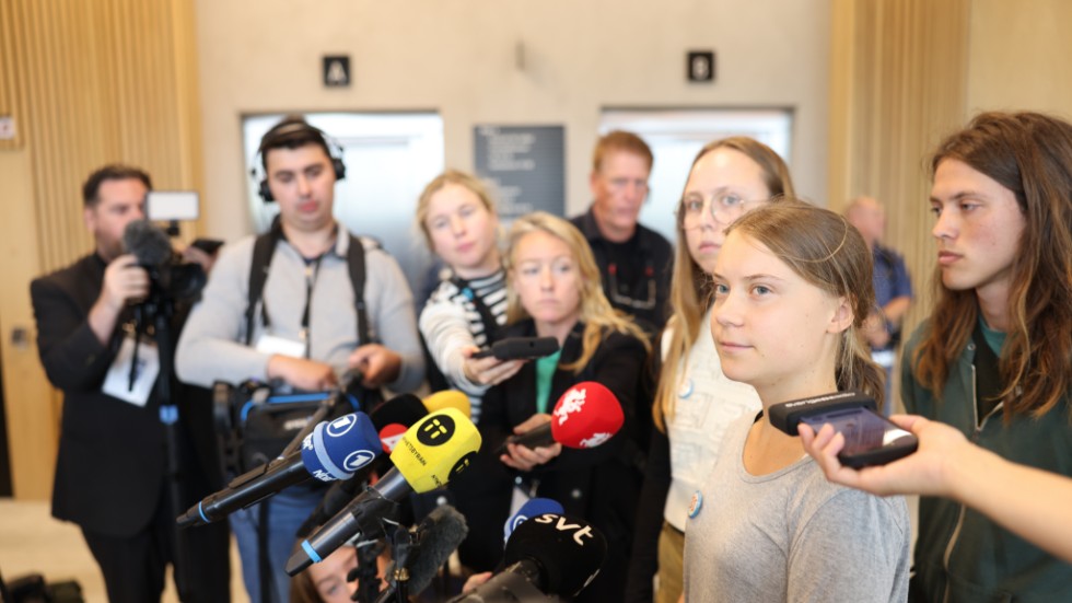 Den 24 juli dömdes Greta Thunberg till dagsböter för ohörsamhet mot ordningsmakten. Nu åtalas hon för samma brott igen. Arkivbild.