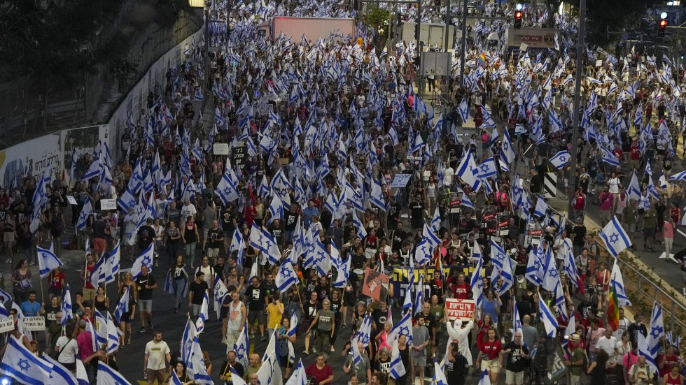 I Tel Aviv beräknas omkring 174|000 människor ha deltagit i protesterna.