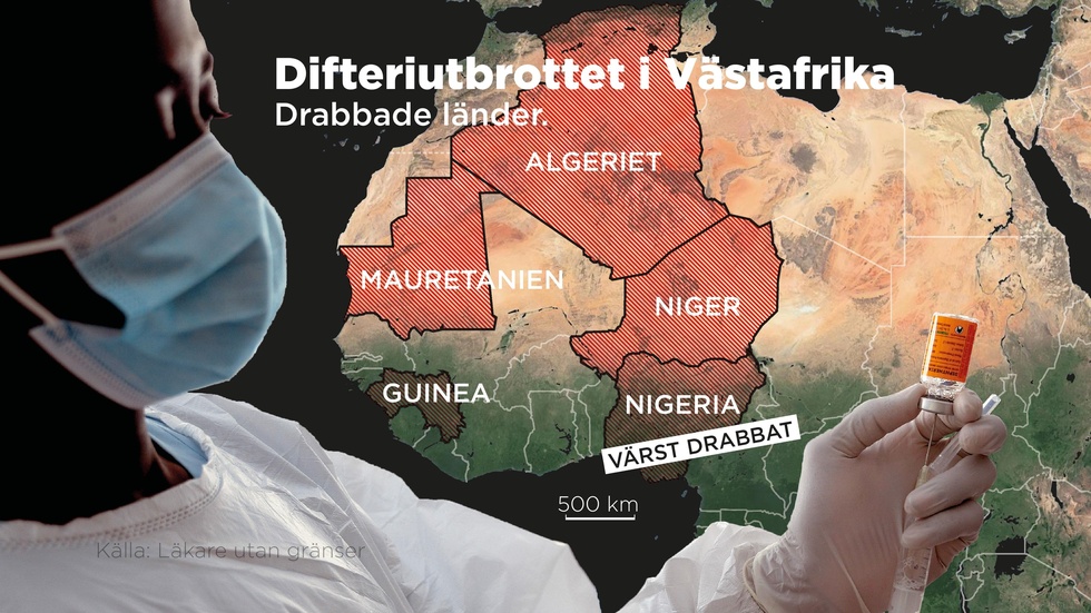 Nigeria är det land som hittills drabbats värst av difteriutbrottet.