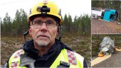 Tankbil lastad med ammoniumnitrat i olycka – väg 95 avstängd