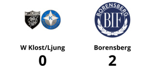 Borensberg avgjorde före paus mot W Klost/Ljung