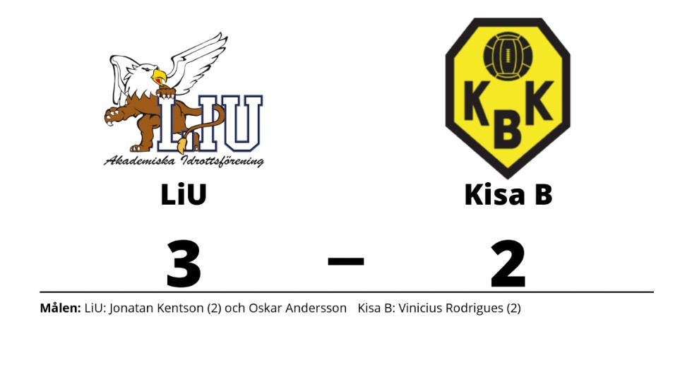 LiU AIF FK vann mot Kisa BK B