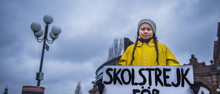 Greta Thunberg tillbaka utanför riksdagen