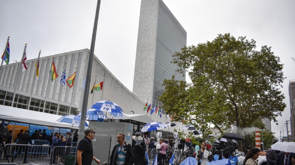 Det finns värde  bara i att FN:s 193 medlemsländer träffas och samtalar med varandra. På bilden syns FN-skrapan i New York.