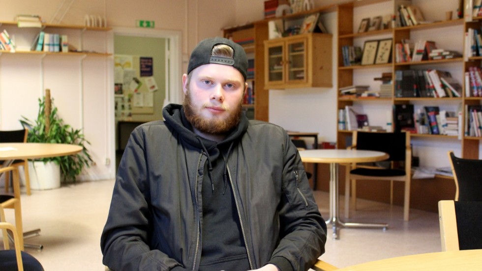 Albin Gustafsson brinner för lantbruket. "Jag skulle kunna tänka mig att ha en egen gård i framtiden." säger han. 