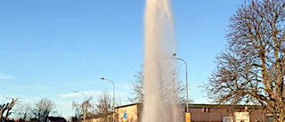 Upptäckten i Norrköping: 15 meter hög vattenfontän