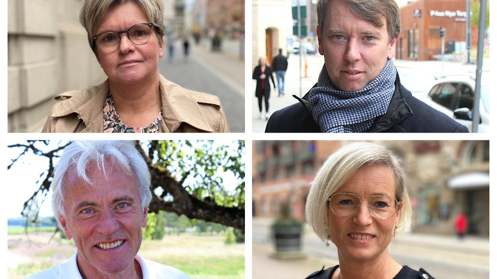 Kvartetten som omnämns i artikeln utgörs av dessa fyra politiker: Karin Jonsson, Olle Vikmång, Reidar Svedahl och Eva-Britt Sjöberg.