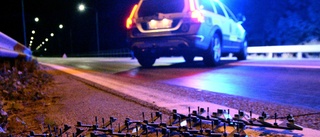 Biljakt genom Sörmland – polis la ut spikmatta och prejade flyende bilist