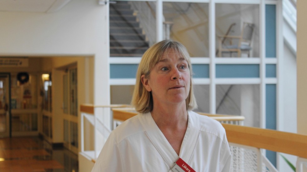 Anna Michaëlsson, chefläkare på Västerviks sjukhus. 