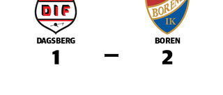 Dagsberg föll i jämn match mot Boren