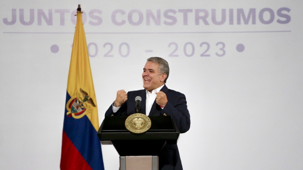 Colombias president Iván Duque. Arkivbild.