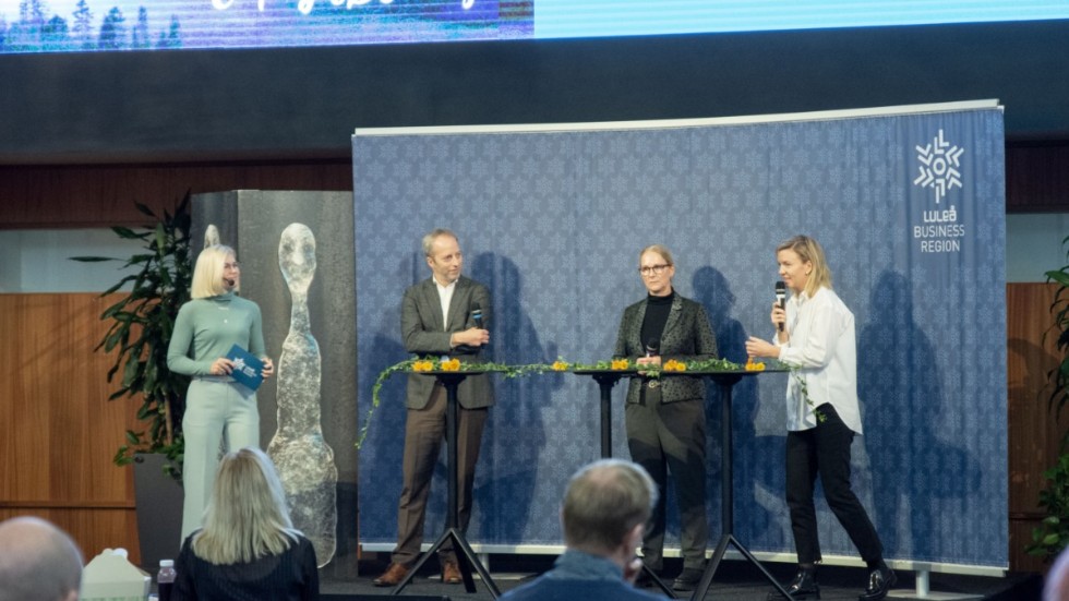 Panelen bestod av Richard Jonsson, Agio, Maria Ek Styvén, Luleå tekniska universitet, och Carolina Heimdahl, Ung företagsamhet