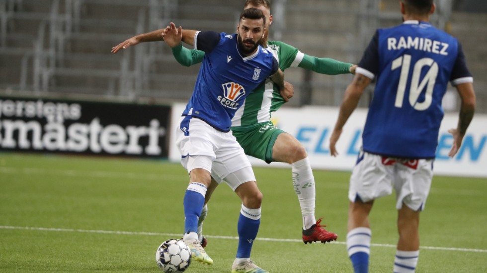 Mikael Ishak gjorde två mål för sitt Lech Poznan i Europa League-gruppspelet. Arkivbild.