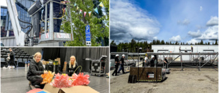 Här byggs nya utescenen upp för festivalsatsningen