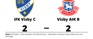Kryss för IFK Visby C hemma mot Visby AIK B