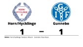 Horn/Hycklinge och Gunnebo kryssade efter svängig match