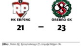 Örebro SK vann mot HK eRPing på bortaplan