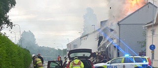 Brand i centrala Malå: ”Bara en askhög”